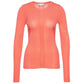 Patrizia Pepe Chic Pink Round Neck Sweater with Metallic Detail