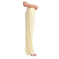 Patrizia Pepe Elegant Smooth Fabric Trousers in Yellow