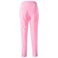 Yes Zee Elegant Pink Crepe Trousers for Women