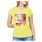 Yes Zee Chic Yellow Crew-Neck Cotton Tee