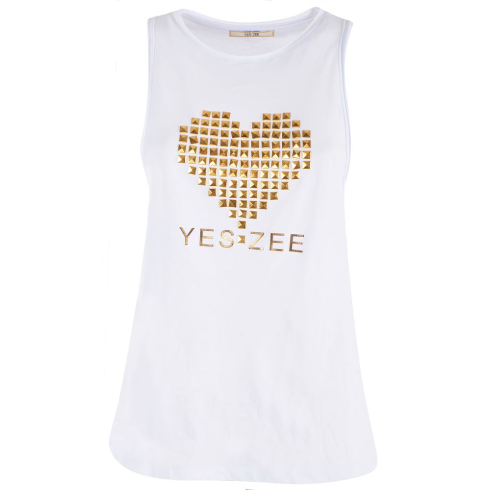 Yes Zee Studded Cotton Tank Top - Chic Summer Essential