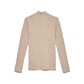 Hinnominate Elegant Beige Turtleneck Sweatshirt