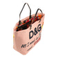 Dolce & Gabbana Elegant Pink Cotton Shopper with Calfskin Accents