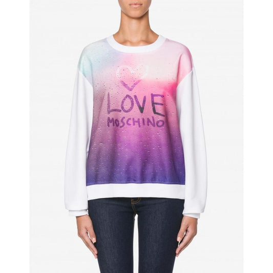 Love Moschino White Cotton Women Sweater