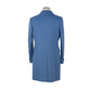 Made in Italy Elegant Virgin Wool Light Blue Coat