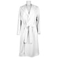 Made in Italy Elegant White Virgin Wool Coat