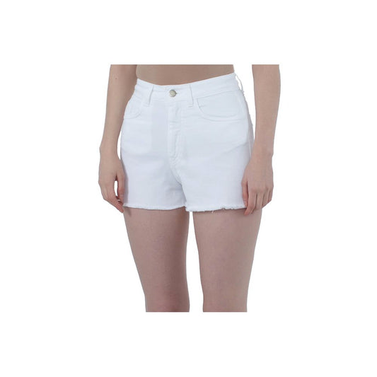 Comme Des Fuckdown Chic Raw Hem Logo Cotton Shorts