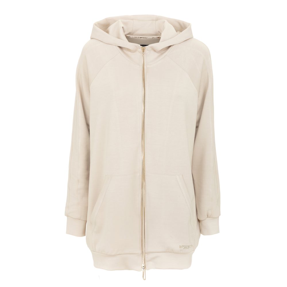 Imperfect Beige Polyester Women Sweater