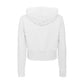 Imperfect White Cotton Women's Hoodie