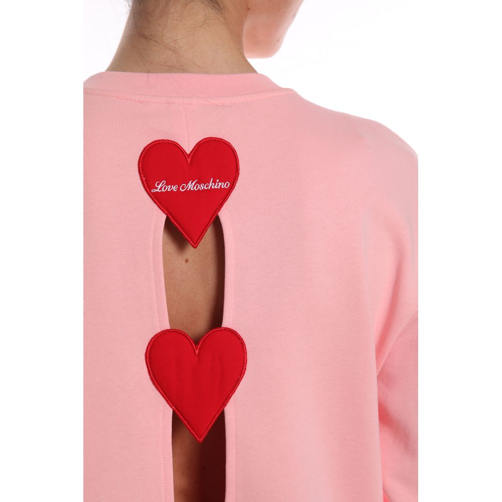 Love Moschino Pink Cotton Women Sweater