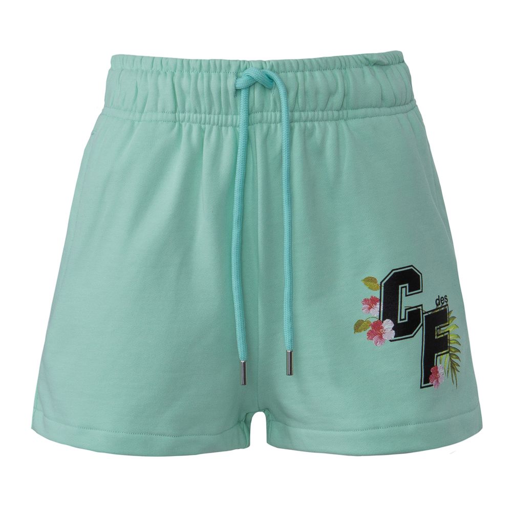 Comme Des Fuckdown Green Cotton Women Short