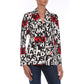 Chic Monochrome Love Moschino Jacket with Pops of Red