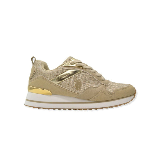 U.S. POLO ASSN. Beige Eco Fabric Women Sneaker