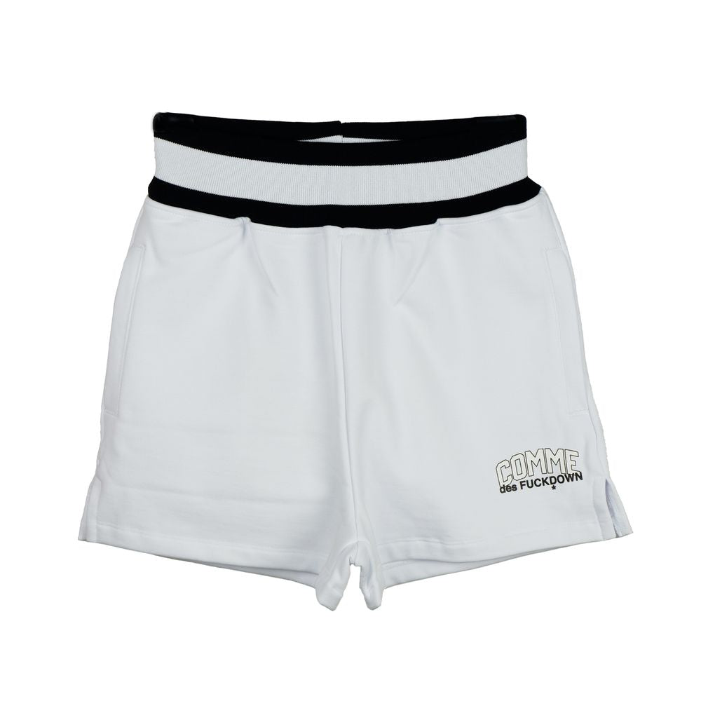 Comme Des Fuckdown White Cotton Women's Short