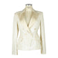 Elisabetta Franchi White Polyester Women Blazer