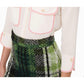 Elisabetta Franchi Chic Tartan Knit Skirt in Lush Green