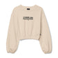 Comme Des Fuckdown Beige Cotton Women Sweater