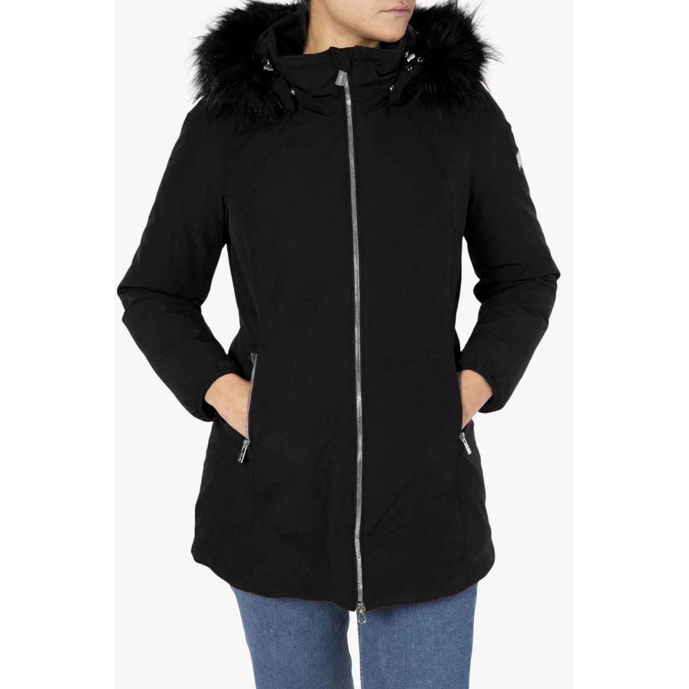 Yes Zee Black Polyester Women Jacket