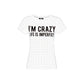 Imperfect White Cotton Women T-Shirt