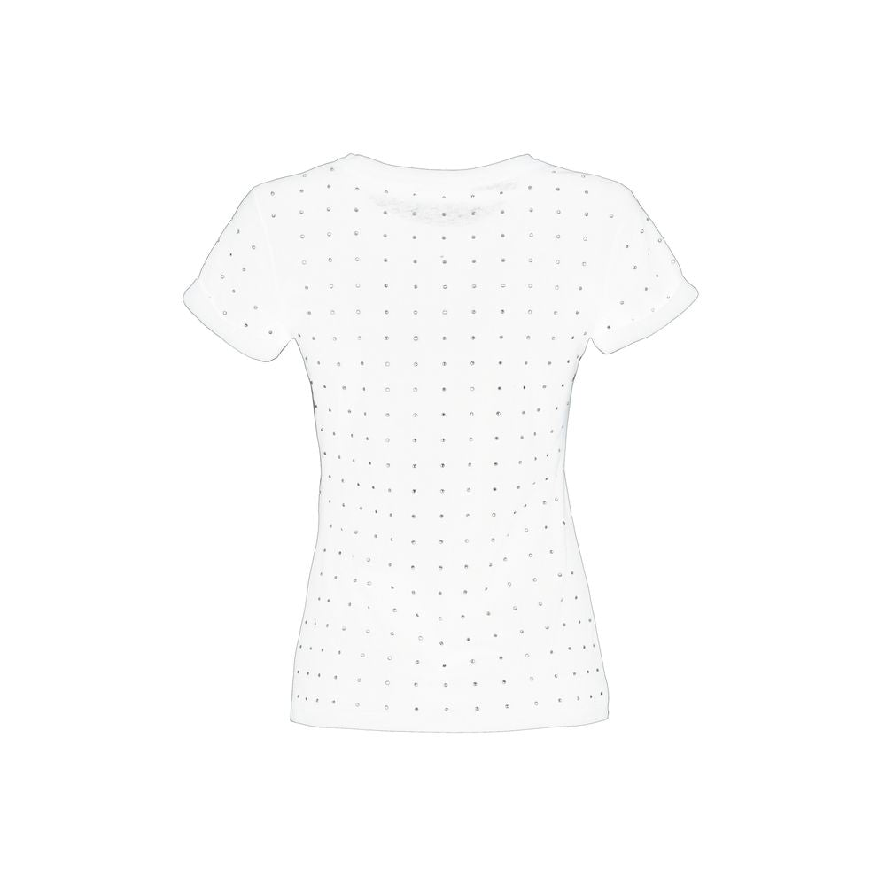 Imperfect White Cotton Women T-Shirt