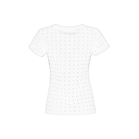 Imperfect White Cotton Women T-Shirt