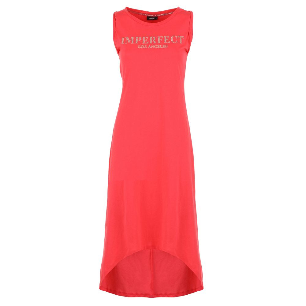 Imperfect Pink Cotton Women Dress