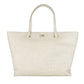 Cavalli Class Chic White Calfskin Leather Handbag