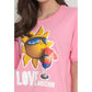 Love Moschino Pink Cotton Women T-Shirt