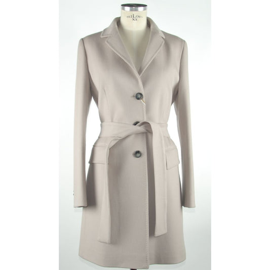 Made in Italy Gray Wool Women Coat