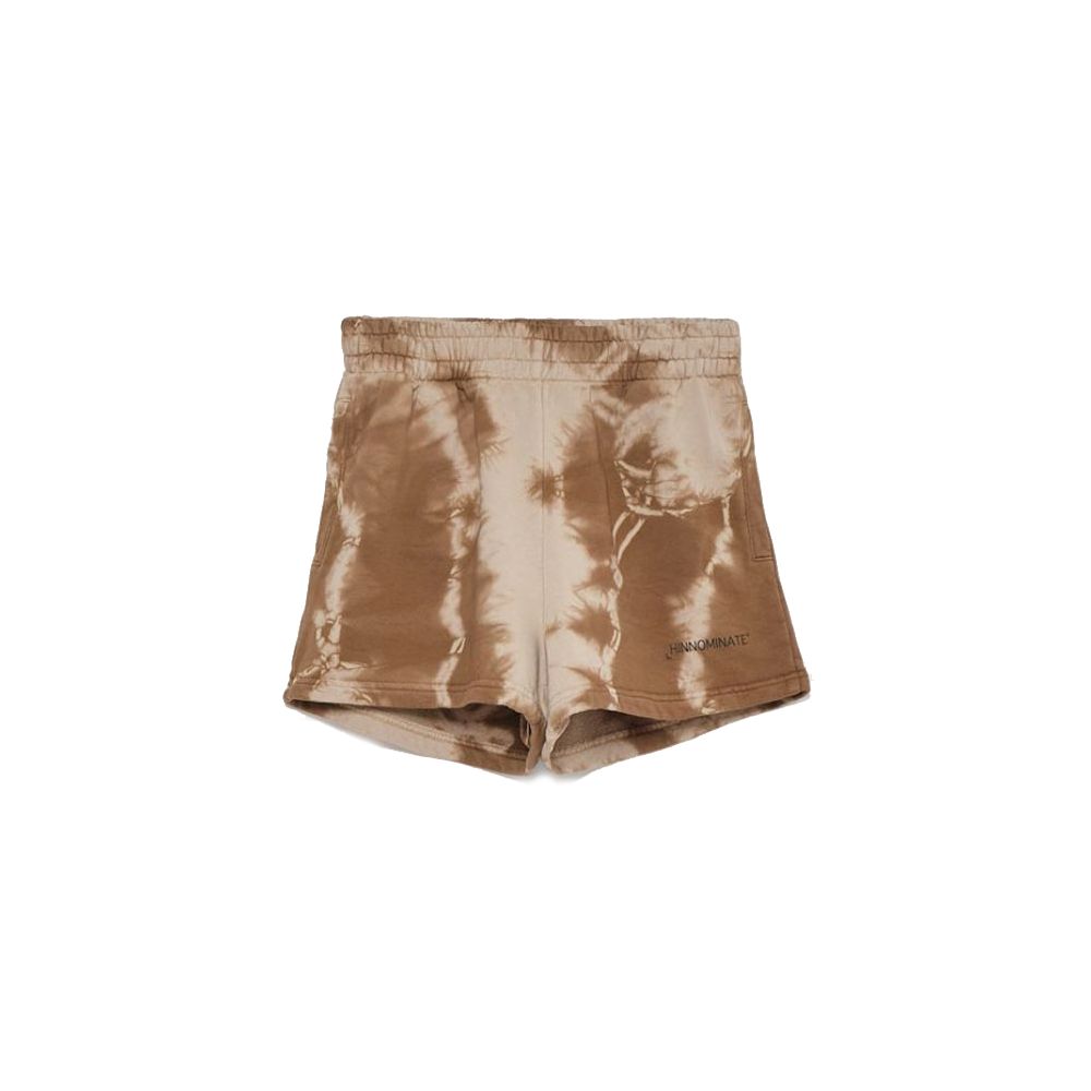 Hinnominate Chic Brown Printed Cotton Shorts