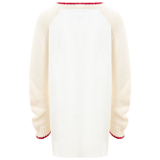 MM6 Maison Margiela Elegant White Cotton Sweater for Women