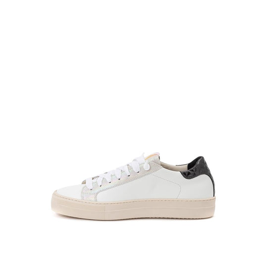 P448 Chic White Leather Sneakers