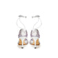 Bottega Veneta Silver Cotton Leather Sandals