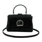 Jimmy Choo Black Leather Top Handle Shoulder Bag