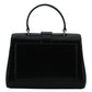 Jimmy Choo Black Leather Top Handle Shoulder Bag