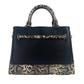 Michael Kors Reed Large Snake Skin Belted Satchel Crossbody Bag