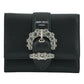 Jimmy Choo Black Leather Card Holder Wallet