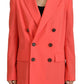 Dsquared² Pink Double Breasted Coat Blazer Jacket