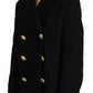 Dsquared² Black Double Breasted Coat Blazer Jacket