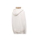 Comme Des Fuckdown Elegant White Hooded Sweatshirt with Logo Print