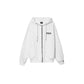 Comme Des Fuckdown Elegant White Hooded Sweatshirt with Logo Print