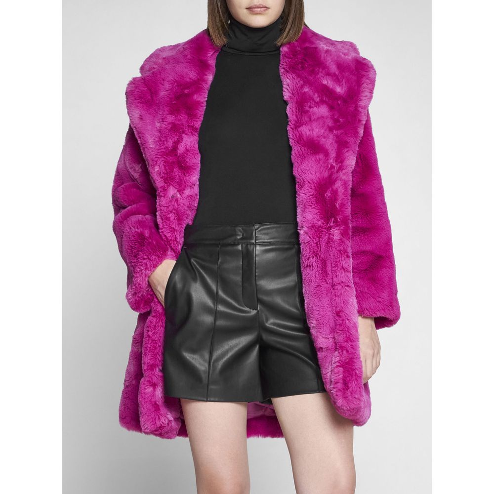 Apparis Chic Pink Faux Fur Jacket - Eco-Friendly Winter Essential