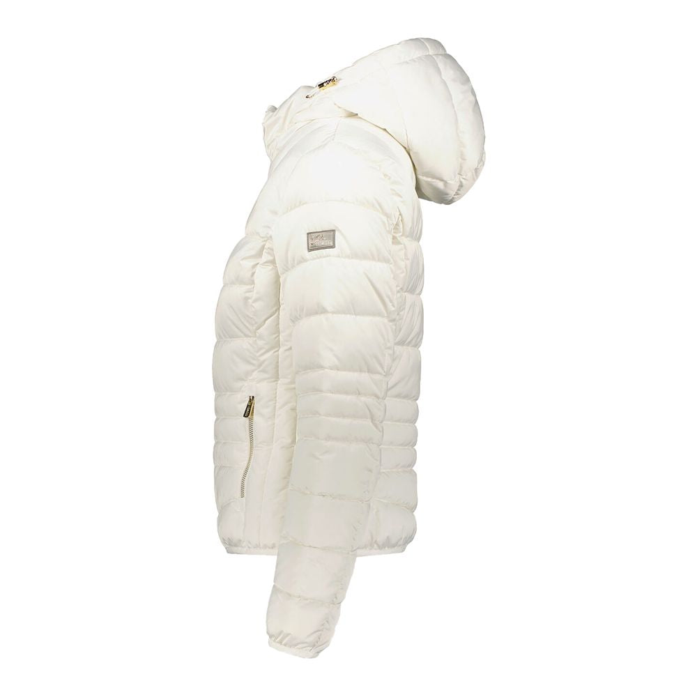 Yes Zee White Polyester Women Jacket