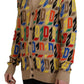 Dsquared² Brown Logo Long Sleeve Women Cardigan Sweater