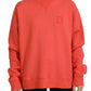 Dsquared² Pink Logo Embroidery Women Long Sleeve Sweater