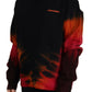 Dsquared² Black Tie Dye Logo Print Women Long Sleeve Sweater