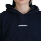 Dsquared² Blue Logo Print Hooded Cap Long Sleeve Sweater