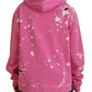 Dsquared² Pink Logo Print Cotton Hoodie Sweatshirt Sweater