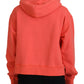 Dsquared² Pink Logo Print Cotton Hoodie Sweatshirt Sweater