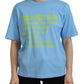 Dsquared² Blue Logo Print Cotton Crewneck Short Sleeve T-shirt